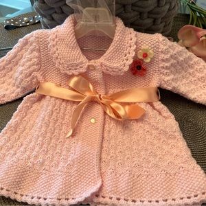 Hand Knitted Baby Dress